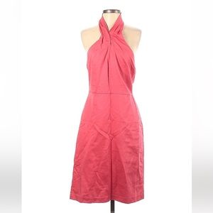 Pink halter neck dress